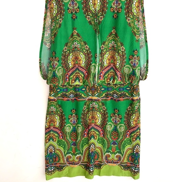 Sandra Darren sleeveless Tribal print sleeveless dress, Size 8 - Picture 10 of 11